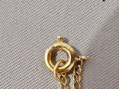 VICTORIAN 14K Y GOLD FILLED SHOOTING STARS LOCKET 1 1/4″ NECKLACE 1874 DATE