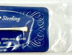 Vintage STERLING SILVER 0.925 Spoon Pin Brooch Fine Arts TRANQUILITY NOS MINT