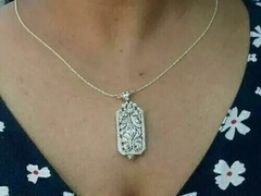 Engagement Anniversary 14K White Gold Finish Pendant 5.20Ct Marquise Cut Diamond