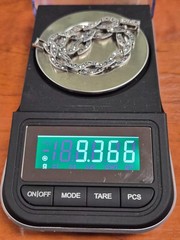 Vintage Signed FAS 925 Sterling Silver & Marcasite Cable Design Link 7″ Bracelet