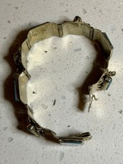 Vtg Southwestern Jewelry Bracelet LOT Alpaca Mexico Native American Signed