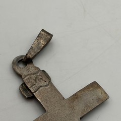 Vintage Old Pawn Sterling Silver Handmade Jesus Crucifix Cross Pendant ~ 2.5″