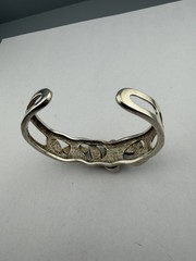 Vintage Sterling Silver Cuff Bracelet Signed Whitney Kelly 29 Grams