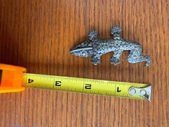 vintage Sterling silver Lizard alligator or crocodile pin brooch