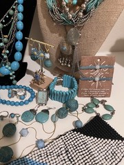 51 pc Vintage Costume Jewelry Lot Southwestern Faux Semi-Precious style Jewelry