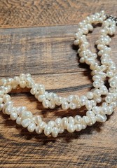 Antique Freshwater Pearl Necklacev& Earring Set