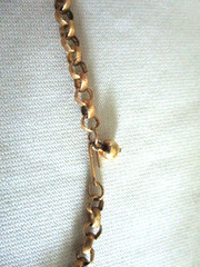 Vintage Goldtone 21″ Chain Necklace Textured Link Multi Strand Look
