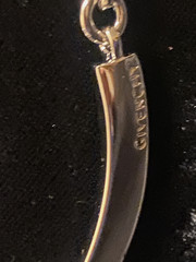 Givenchy Silver Plated Metal Necklace Chain Vintage 1980s Signed Collar