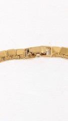 Monet Square Fringe Gold Toned Vintage Necklace – 17 Inches