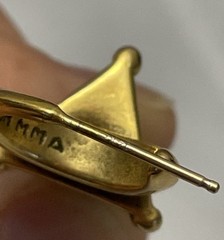 Metropolitan Museum Of Art MMA Gold Tone Tribal Earrings 14k Gold Posts