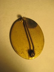 Vintage Brass Gold Tone Pins / Pendants / Cross as Pictured
