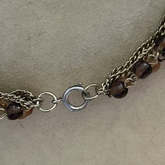 Retro Gold tone 24 Inch 5 strand Chain necklace