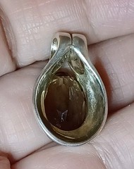Vintage Pendant Sterling Silver KBN 925 Smoky Quartz Kababna Pendant
