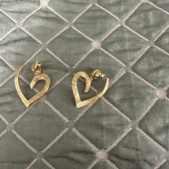 Vintage Monet Goldstone Earrings Pierced Push On Post