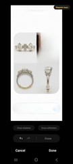 Rare Antique Old European Cut Double Diamond Engagement Ring