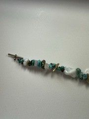 Natural Stone Bracelet. Multiple Stone Types Including Turquoise Size 6.5”