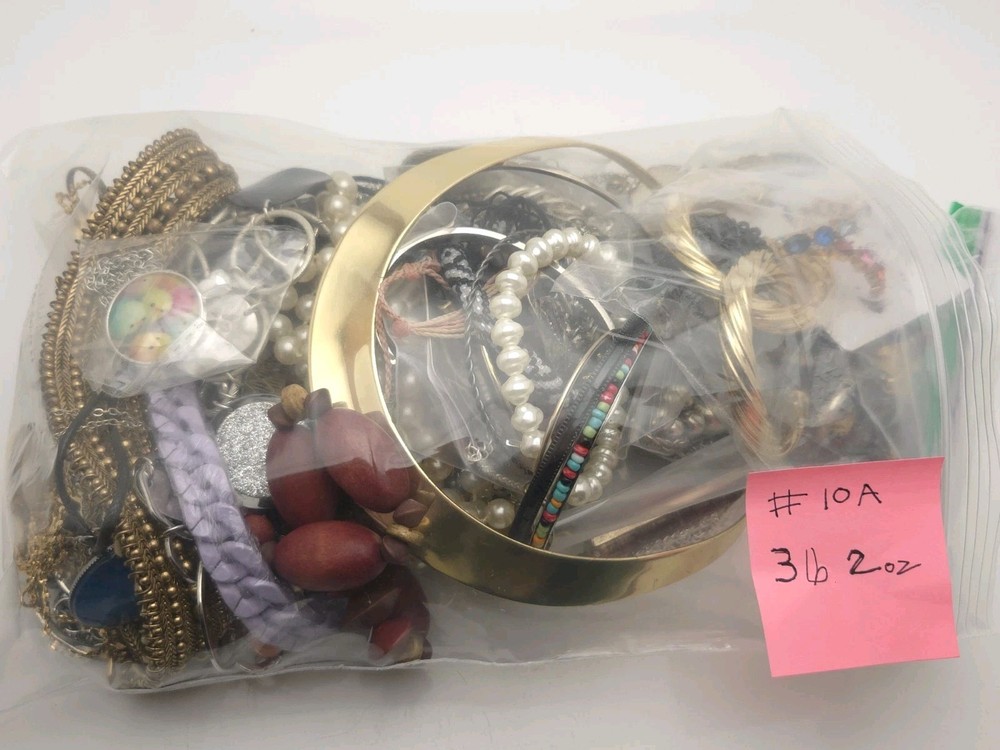 3+ LB Lot WEARABLE Jewelry Vintage Modern Great For Wear Or Arts Crafts