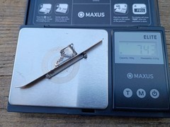 Vintage Beau Sterling Silver Ski Pin 7.43 Grams