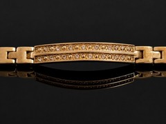 Vintage 7″ Crystal Link Tennis Bracelet Jewlery Fashion