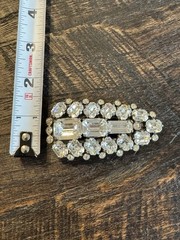 Fantastic Vintage Signed Eisenberg Original Art Deco Rhinestone Fur dress clip
