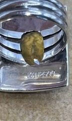 Vintage Nicky Butler Lemon Quartz RAJ Limited Addition Retired Ring Size 8
