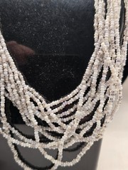 Vintage sead bead necklace and earring set