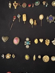 Stick Pin Collection, lot of 114, unique and vintage, hat pins, lapel pins