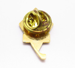 V-Case Kite Logo Lapel Pin Green Blue Gold Tone Collectible Vintage