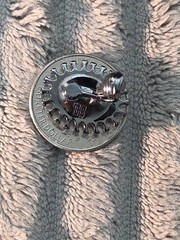 Vtg Givenchy New Purplish Stone Signed Clip On Nickel Free Statement Earrings