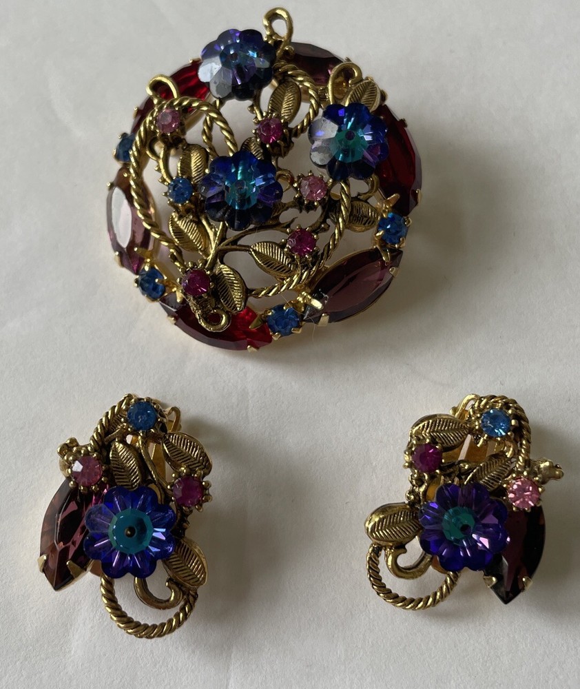 Vintage Jewelry Set Unsigned Juliana Style