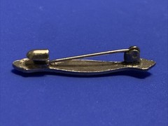 Vintage Art Deco Petite 1.2” Guilloche Enamel Brooch Delicate Lightweight Beauty