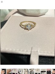 🌸Elegant Vintage or Antique Style Princess Cut Petite Cz Diamond band