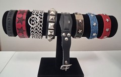 Vintage Y2K Hot Topic Mall Goth Jewelry 20 Pc Lot 9 Necklaces 11 Cuffs Punk Emo