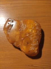 NATURAL OLD ANTIQUE BALTIC AMBER stone 18.2 gr
