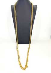 52″ Monet Opera Length Triple Strand Rope Chain Gold Tone Necklace