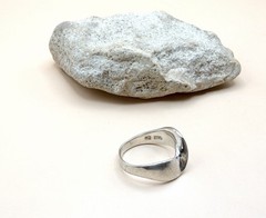 Vintage Sterling Silver 925 Modernist Wavy Abstract Ring Everyday Size 5.5