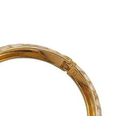 Joan Rivers Cream Enamel Gold Hinge Bangle Bracelet Diameter 2.25