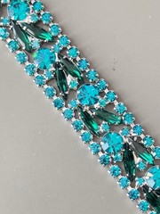 Vintage Verifed JULIANA D&E BOOK SET Grand Parure Blue & Green Sticks & Stones