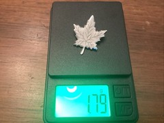 Sterling Silver 925 Canadian Maple Leaf Pin
