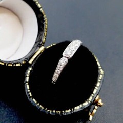 Antique Art Deco Lab-Created Diamond Wedding Band Women’s 925 Silver Gift Ring