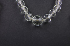 10 Vintage Wearable Faceted Rock Crystal & AB Jewelry Mix Lot Necklace Bracelet