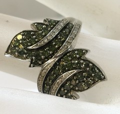 Vintage 925 Sterling Marcasite Wings Ring Size 7 1/8 18mm X 24mm Center