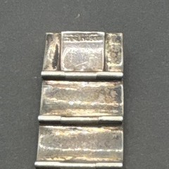 Heavy Vintage 1940s Made in Siam 925 Sterling Silver Niello Panel Bracelet ~38g