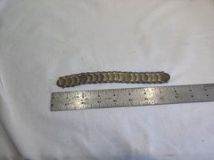 Bracelet, 1956 Mexican 1 Centavo coin is Hand crafted from brass Coins