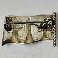 Vintage Sterling Silver .925 American Patriotic Flag Pin USA