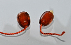 ✅1970y RUSSIAN SOVIET BALTIC SEA AMBER TWIST CLASP NECKLACE 老琥珀 BEADS STONE ROCK