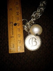 John Wind Maximal Art Sorority Gal Initial Letter “B” Bracelet 8 inches