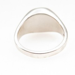 925 Sterling Silver Vintage Real Black Onyx Signet Ring Size 11.25