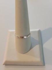 Vintage Sterling Silver Ring sz 10 Wheeler Mfg Southwestern Style Orange Sparkle