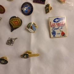 Lot Of 25+ Vintage & Recent Pins Pin-backs 1996 Olympics Sports Vegas And More